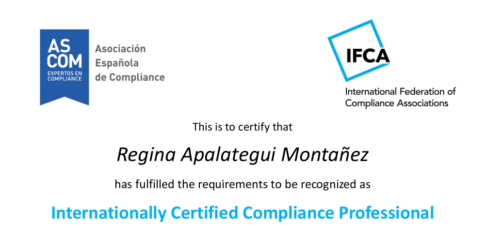 International Compliance Certification